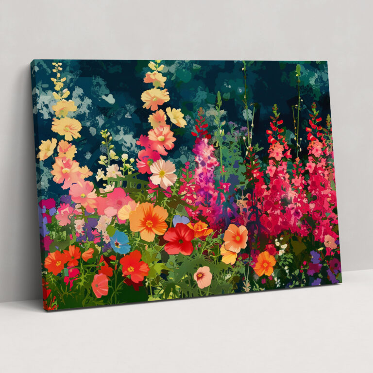 Claude Monet Vibrant Garden Wall Art - Claude Monet, Canvas Wall Art, Wall Art, Claude Monet