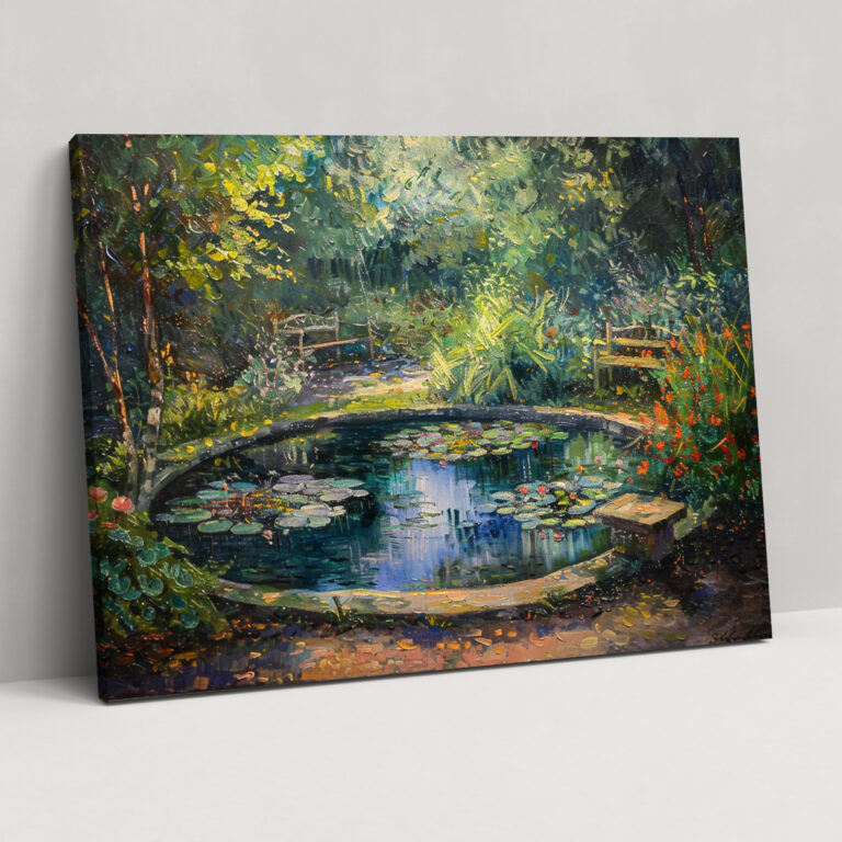 Peaceful Garden Claude Monet Wall Art - Claude Monet, Home Decoration, Canvas, Claude Monet