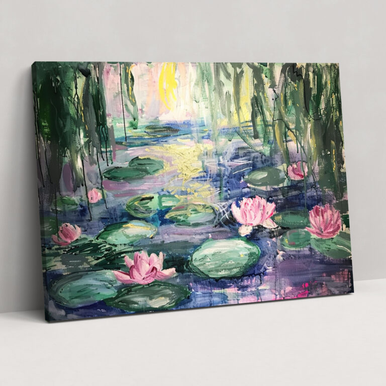 Claude Monet Canvas Print - Water Lilies Wall Art - Claude Monet, Canvas Wall Art, Wall Art, Wall Decoration