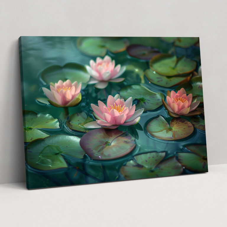 Water Lilies Claude Monet Canvas Print - Claude Monet, Canvas, Wall Decoration, Wall Art