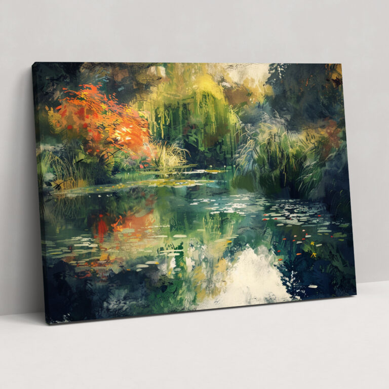 Tranquil Pond Claude Monet Wall Art - Claude Monet, Wall Decoration, Canvas, Canvas Wall Art