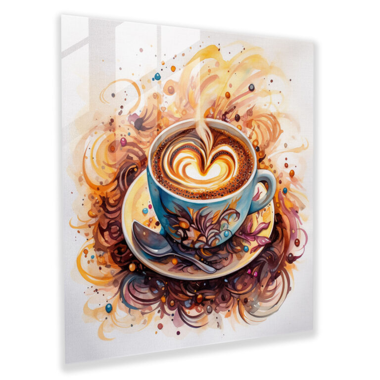Coffee Bliss - Glass Wall Art - Coffee, Glass Print, Glass Wall Art, Glass Art