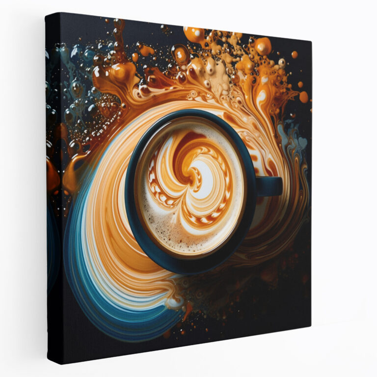 Coffee Wall Decoration - Coffee, Abstract Photography Capture, Canvas Wall Art, Wall Art