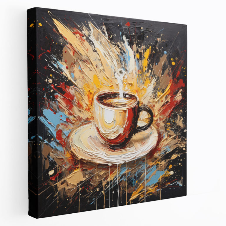 Coffee Canvas Print - Abstract Essence Of Coffee - Coffee, Energetic, Home Decoration, Wall Decoration