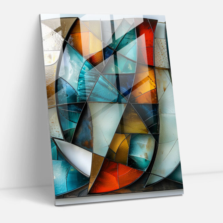 Cubism Glass Print Wall Decoration - Cubism, Modern Art, Cubism, Wall Decoration