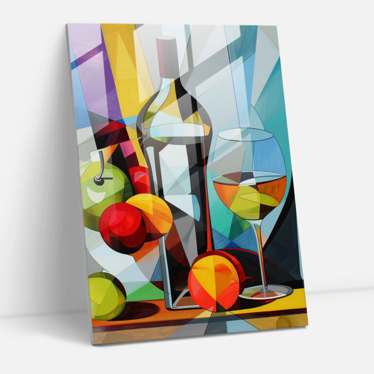 Cubism Glass Wall Art Wall Decoration - Cubism, Glass Wall Art, Glass Print, Cubism