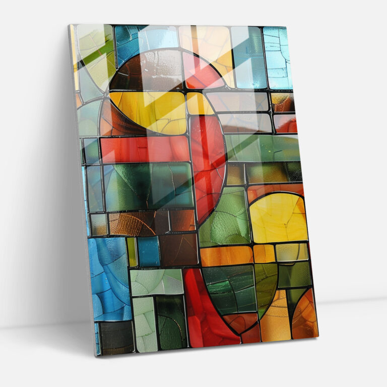 Cubism Glass Wall Art Wall Decoration - Cubism, Cubism, Glass Wall Art, Modern Art