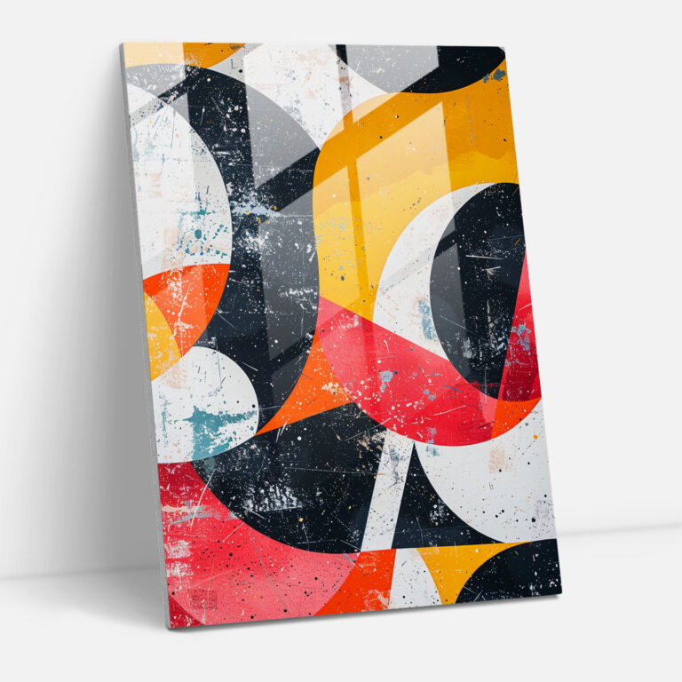 Cubism Wall Decoration Abstract Geometric Patterns Glass Print - Cubism, Abstract Geometric Patterns, Glass Print, Cubism
