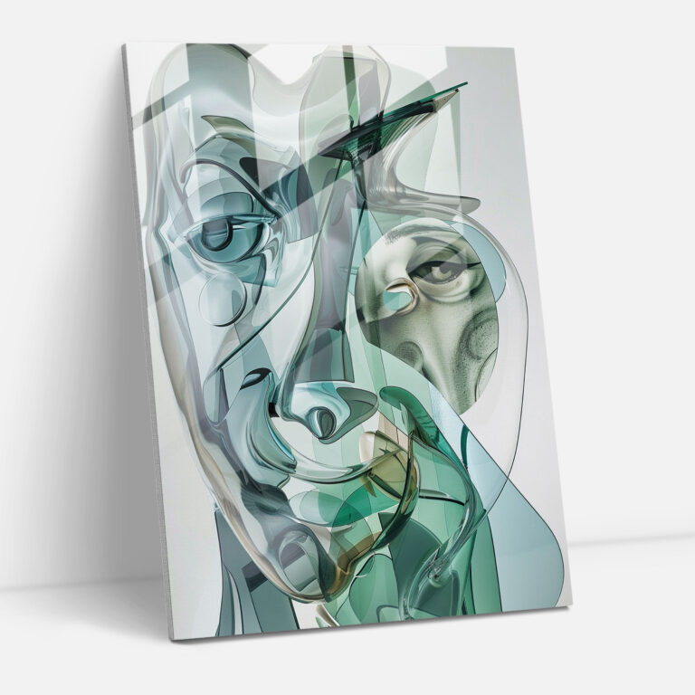 Surreal Landscapes Cubism Glass Wall Art - Cubism, Modern Art, Cubism, Wall Decoration