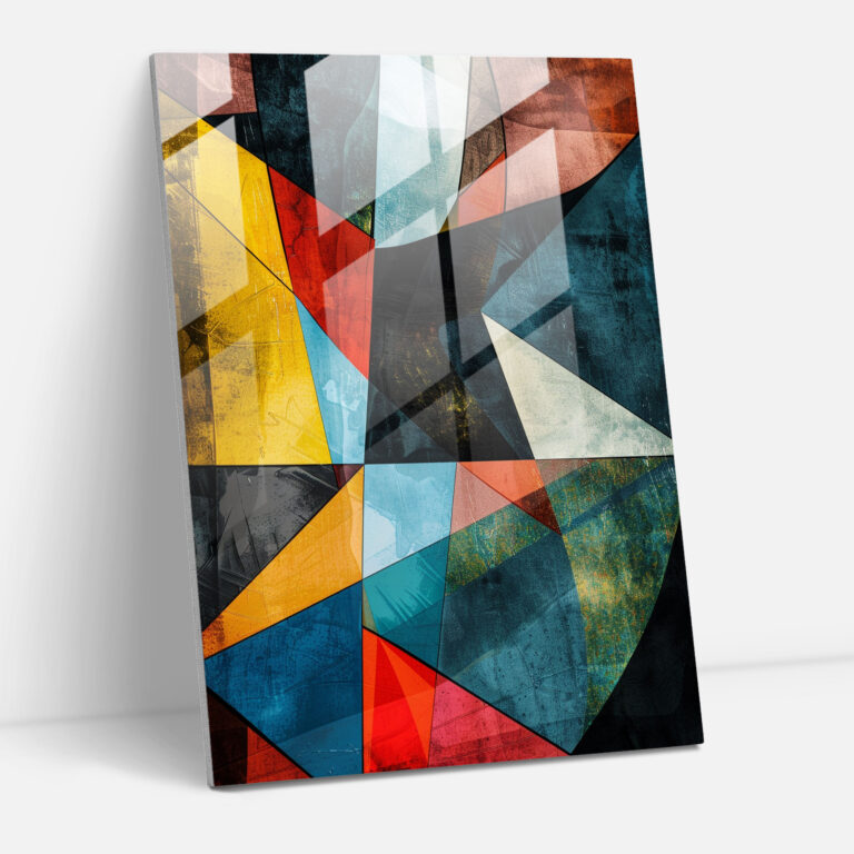 Cubism Glass Print Wall Art - Cubism, Modern Art, Glass Wall Art, Cubism