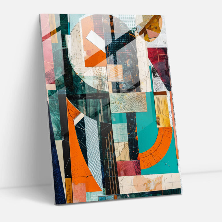 Cubism Abstract Forms Wall Decoration - Cubism, Cubism, Wall Decoration, Glass Art