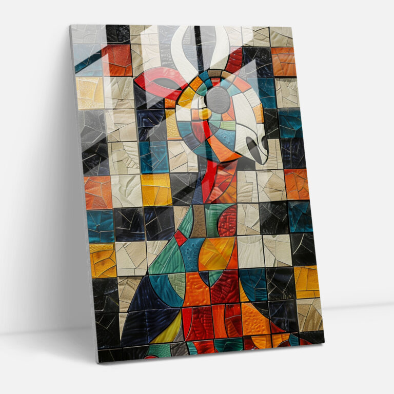 Cubism Animal Mosaic Wall Decoration - Cubism, Modern Art, Wall Decoration, Cubism