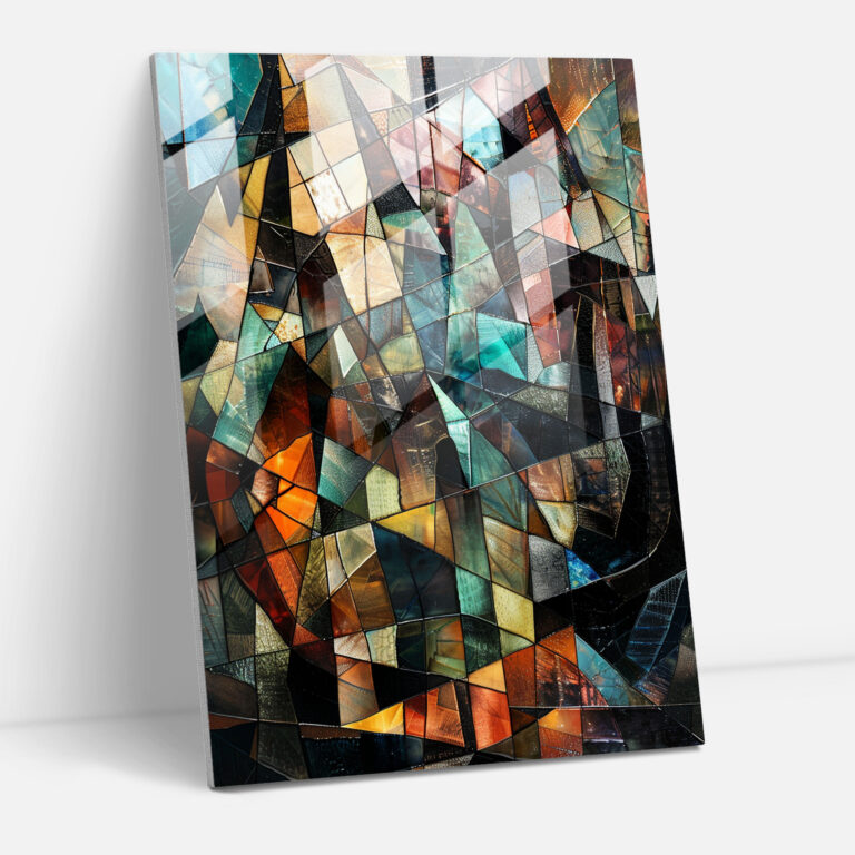 Cubism Landscape Glass Print - Cubism, Modern Art, Glass Print, Wall Decoration