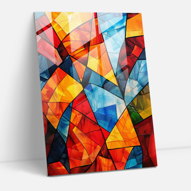 Cubism Abstract Patterns Glass Art - Cubism, Cubism, Modern Art, Home Decoration