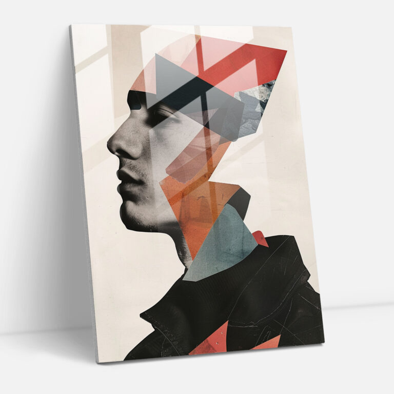Surreal Cubism Home Decoration - Cubism, Home Decoration, Modern Art, Glass Print