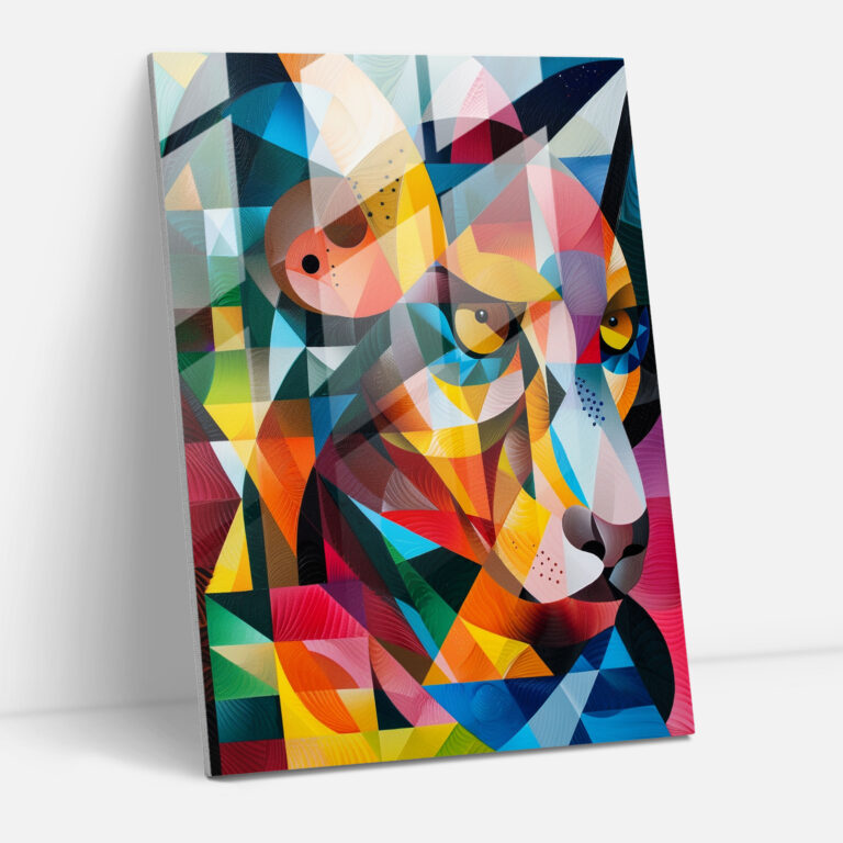 Cubism Glass Wall Art Home Decoration - Cubism, Forms, Glass Print, Abstract