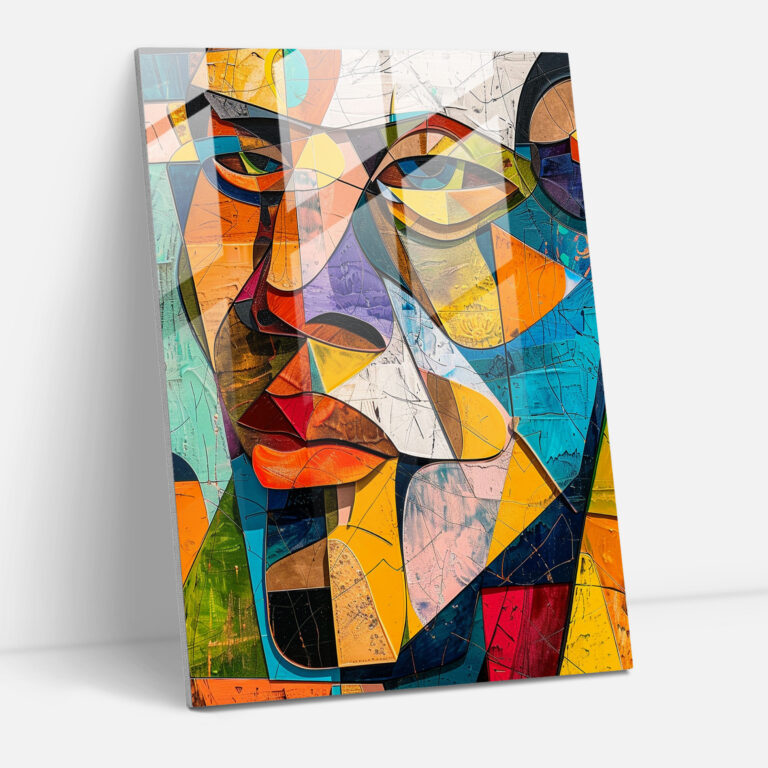 Vibrant Cubism Wall Decoration - Cubism, Modern Art, Cubism, Glass Art