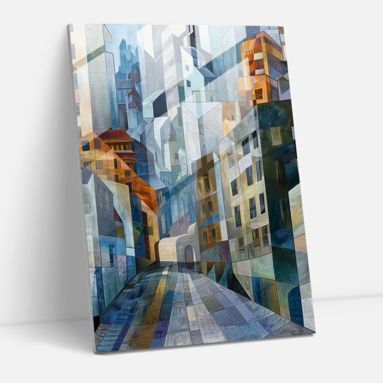 Cubism Glass Art Wall Decoration - Cubism, Cubism, Wall Decoration, Glass Art