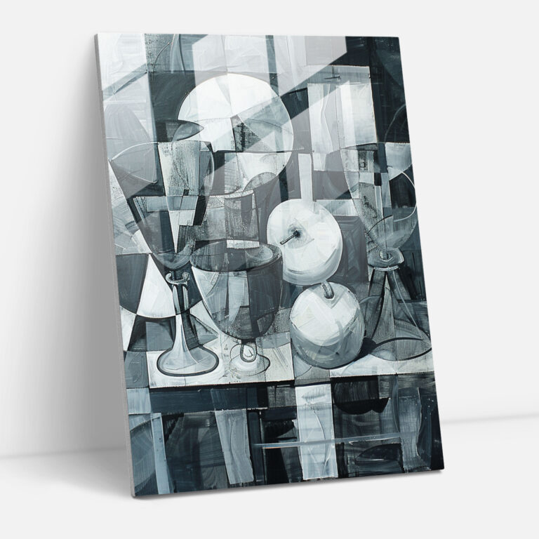 Cubism Glass Print Modern Art - Cubism, Modern Art, Glass Print, Cubism