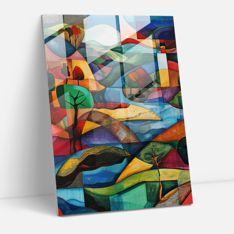 Cubism Glass Wall Art Home Decoration - Cubism, Cubism, Home Decoration, Glass Wall Art