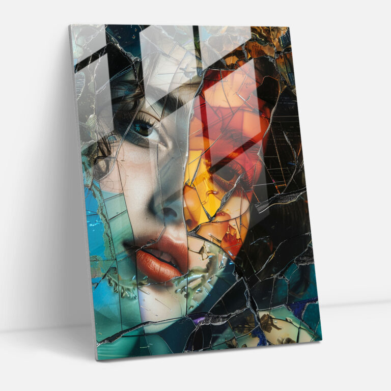 Fragmented Cubism Glass Art - Cubism, Modern Art, Glass Art, Cubism
