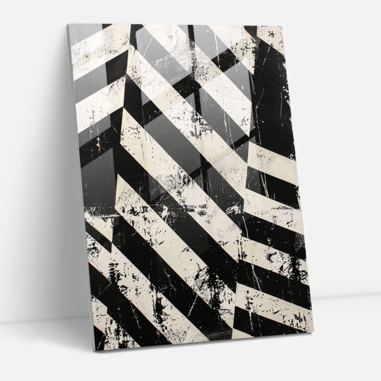 Bold Cubism Glass Wall Decoration - Cubism, Glass Art, Glass Wall Art, Wall Decoration