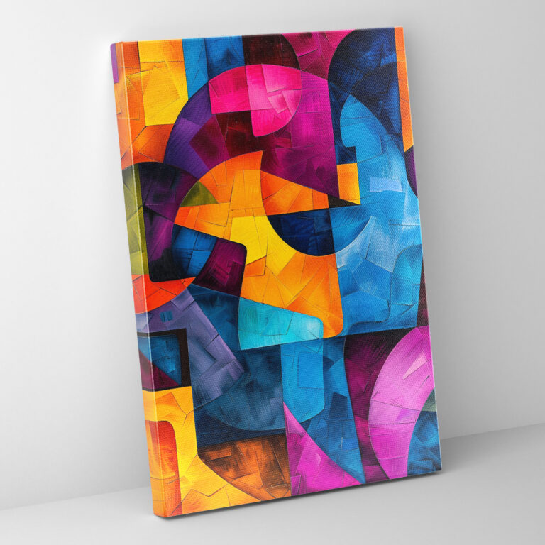 Cubism Abstract Shapes Canvas Print - Cubism, Canvas, Cubism, Canvas Wall Art