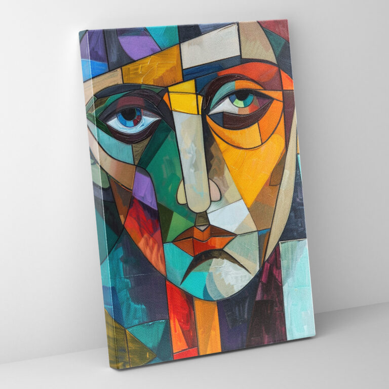 Cubist Portrait Wall Decoration - Cubism, Canvas, Cubism, Canvas Wall Art