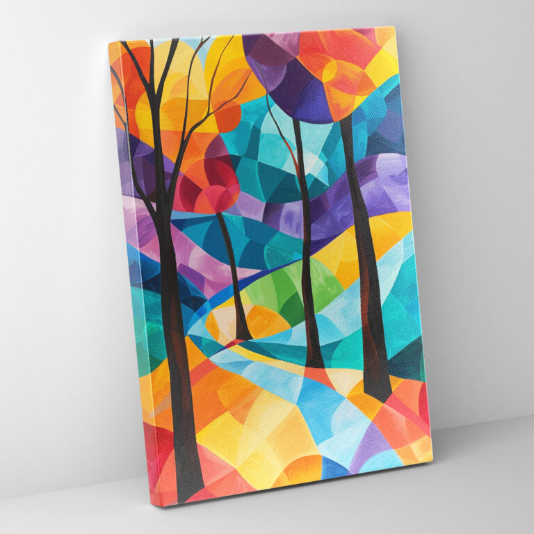 Cubism Landscape Canvas Print - Cubism, Canvas, Cubism, Home Decoration