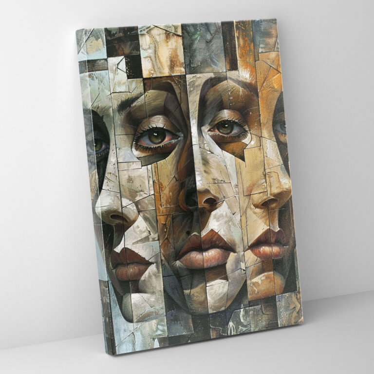 Cubism Faces Canvas Print - Cubism, Cubism, Home Decoration, Canvas Wall Art
