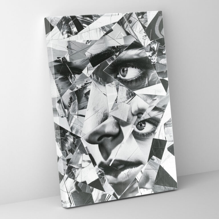 Cubism Fragmented Collage Canvas Print - Cubism, Canvas Print, Home Decoration, Canvas