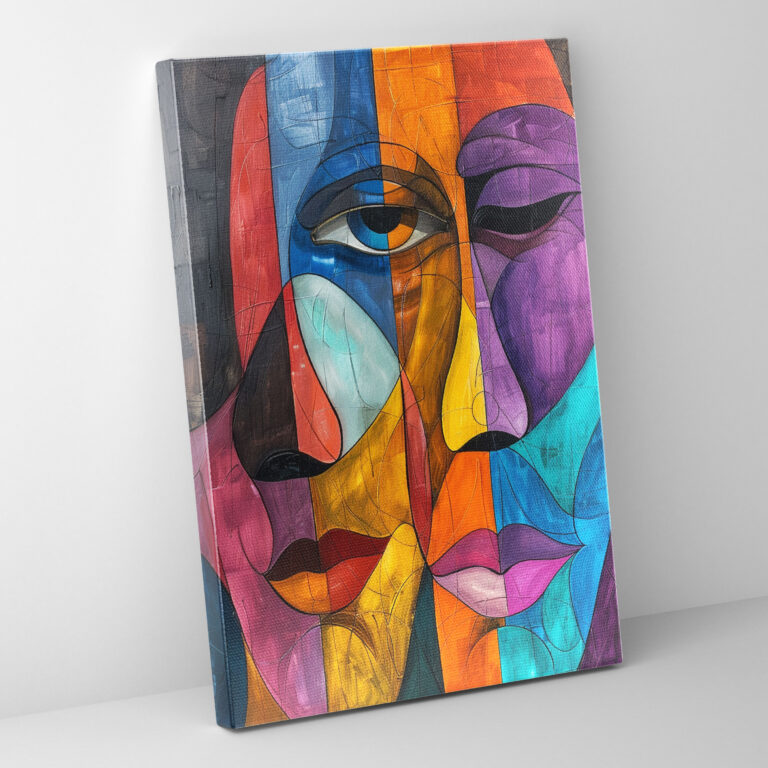 Cubism Distorted Faces Wall Decoration - Cubism, Wall Decoration, Home Decoration, Canvas Wall Art