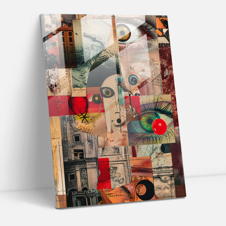 Dadaism Glass Wall Art - Dadaism, Glass Wall Art, Dadaism Art Style, Wall Decoration