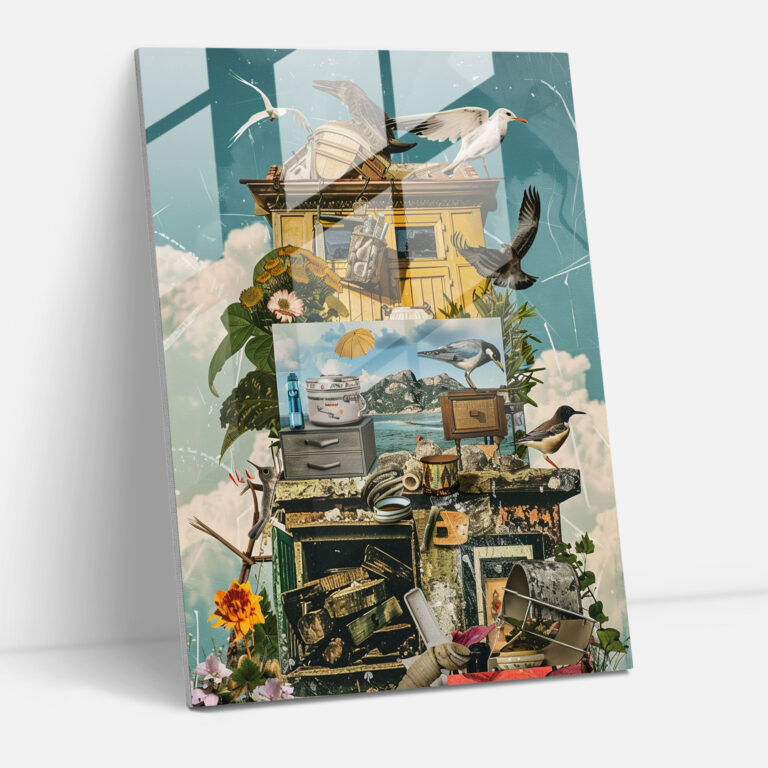 Dadaism Glass Print Modern Art Home Decoration - Dadaism, Modern Art, Home Decoration, Glass Print
