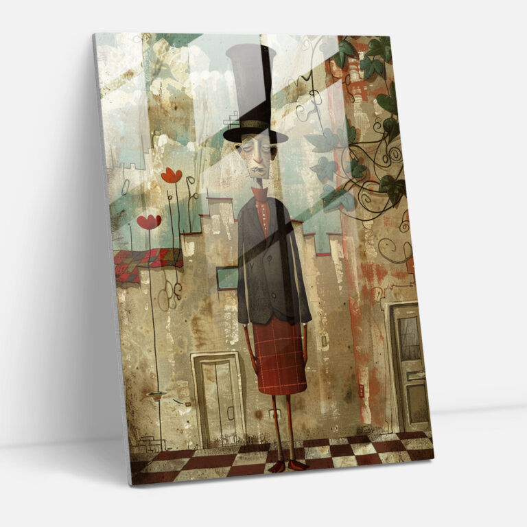Dadaism Glass Wall Art Home Decoration - Dadaism, Glass Wall Art, Glass Art, Dadaism Art Style