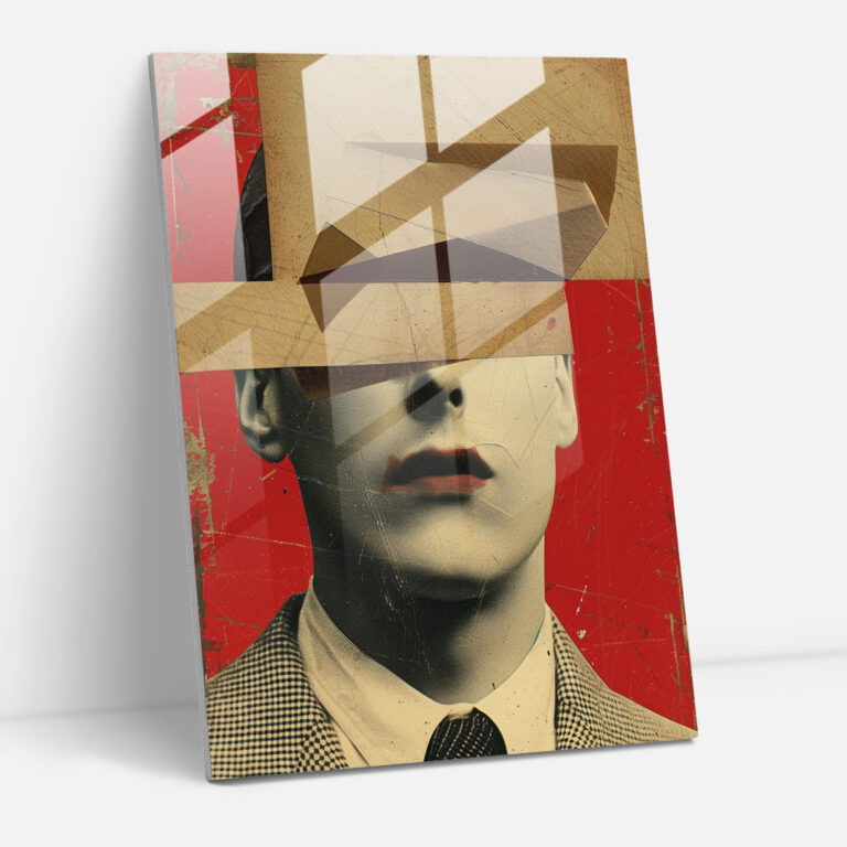 Dadaism Glass Wall Art - Random Collage - Dadaism, Glass Wall Art, Modern Art, Dadaism