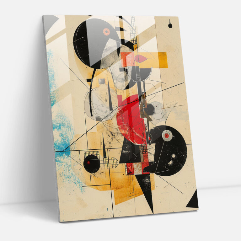 Dadaism Glass Print - Playful Design - Dadaism, Playful Design, Glass Print, Modern Art