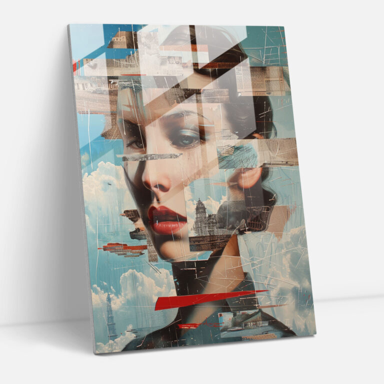 Dadaism Modern Art - Distorted Portraits And Landscapes - Dadaism, Glass Wall Art, Glass Print, Portraits