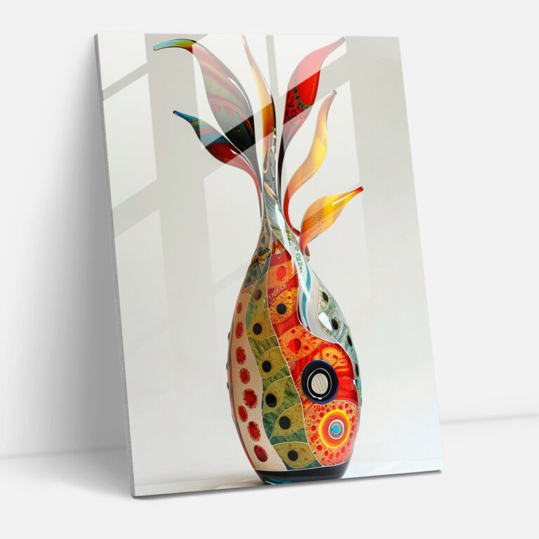Dadaism Glass Art - Whimsical Textures - Dadaism, Patterns, Glass Print, Modern Art