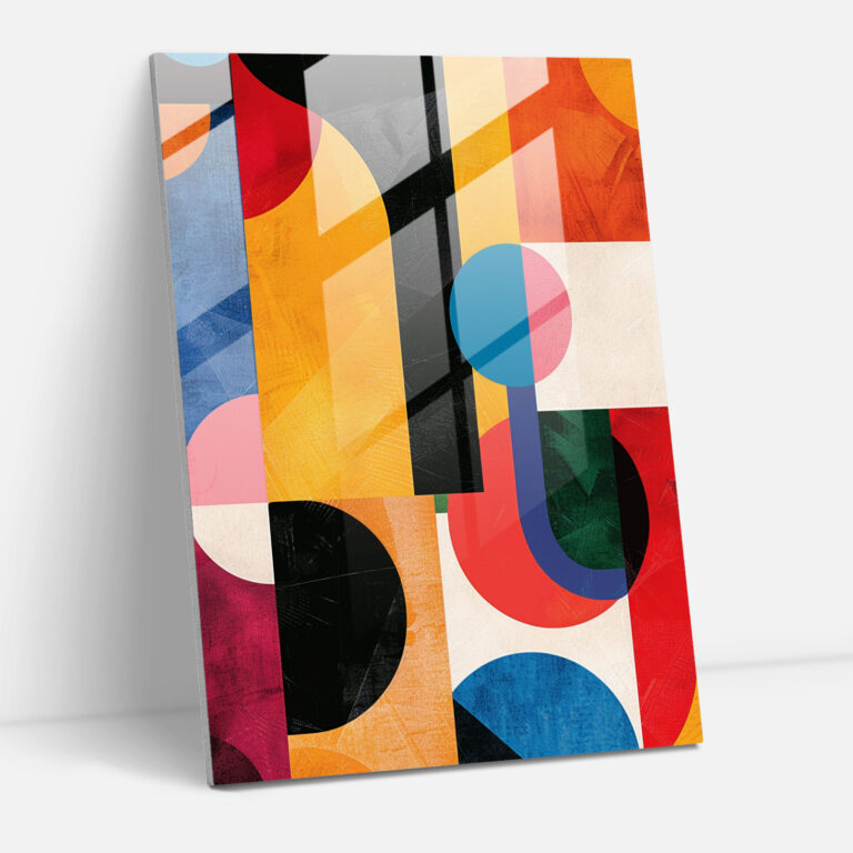 Abstract Dadaism Glass Wall Art - Dadaism, Dadaism Art Style, Glass Wall Art, Glass Art