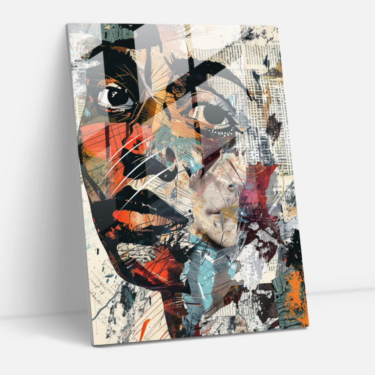 Distorted Dadaism Glass Wall Art - Dadaism, Glass Print, Home Decoration, Glass Art