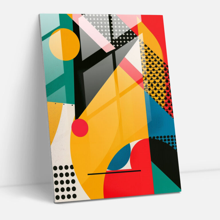 Dadaism Home Decoration - Abstract Geometric Shapes In Bold Colors - Dadaism, Modern Art, Home Decoration, Dadaism Art Style