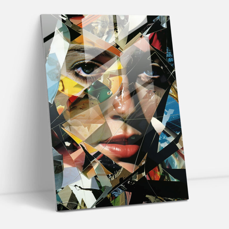Dadaism Glass Wall Art - Optical Illusions And Distorted Images Collage - Dadaism, Wall Decoration, Modern Art, Glass Wall Art