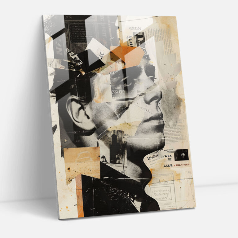 Dadaism Wall Decoration - Dadaism, Glass Art, Glass Print, Modern Art