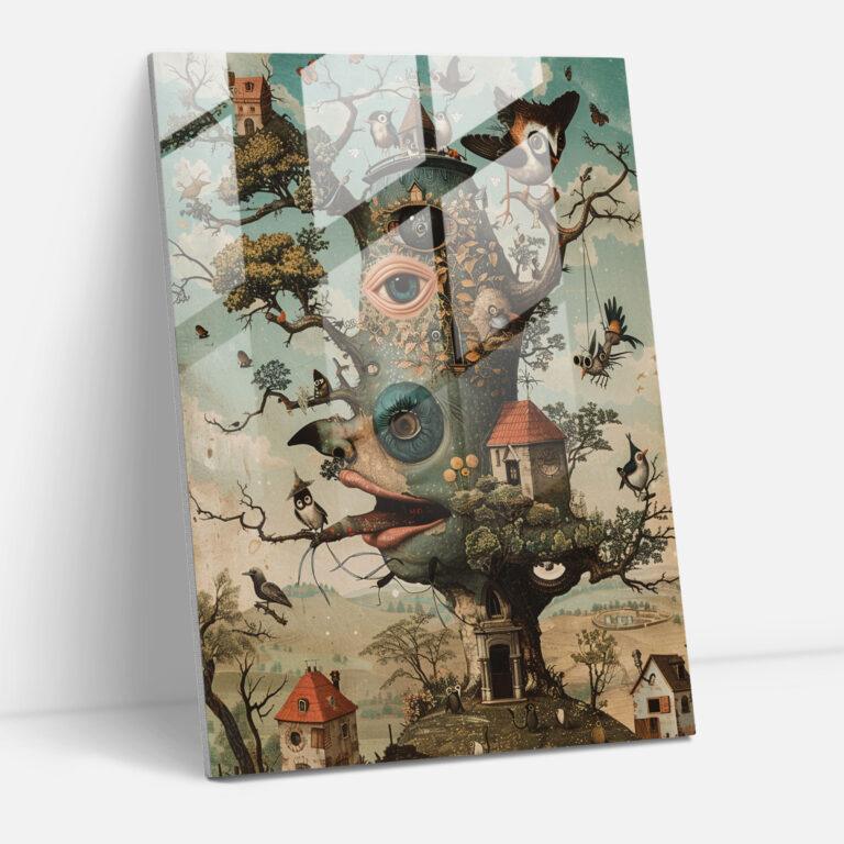Dadaism Wall Decoration - Surreal Creatures - Dadaism, Surreal Art, Glass Wall Art, Home Decoration