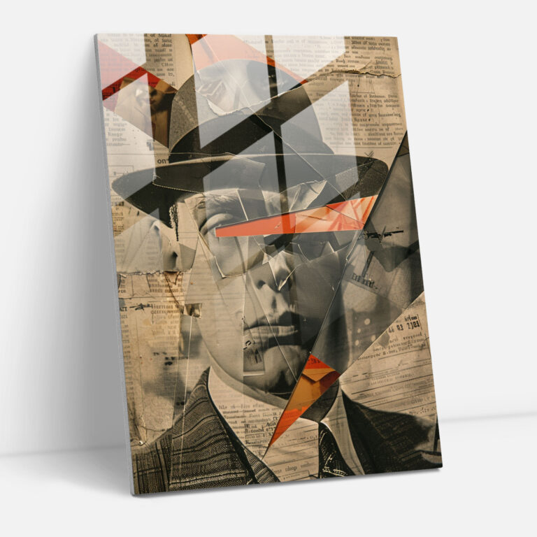 Dadaism Home Decoration - Vintage Clippings - Dadaism, Home Decoration, Wall Decoration, Glass Wall Art