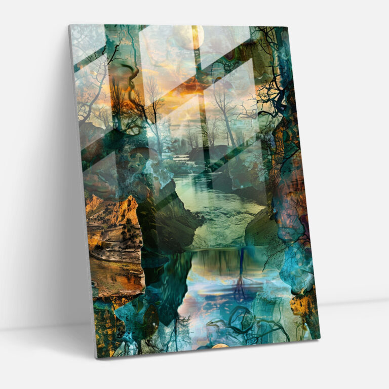 Dadaism Glass Wall Art - Absurd Imagery - Dadaism, Dadaism, Home Decoration, Modern Art