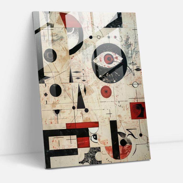 Dadaism Glass Print Home Decoration - Dadaism, Glass Print, Modern Art, Home Decoration