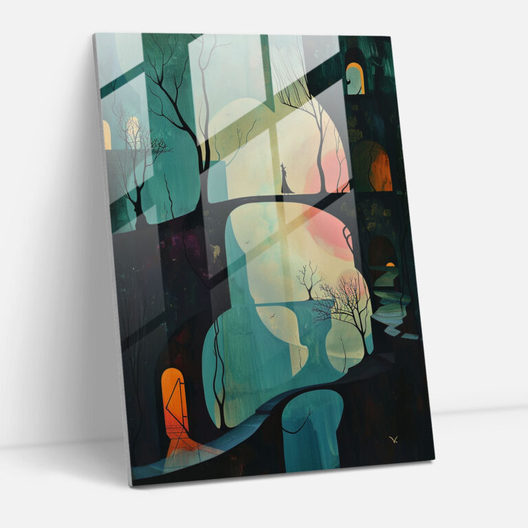 Dadaism Glass Print Wall Decoration - Dadaism, Wall Decoration, Modern Art, Dadaism Art Style