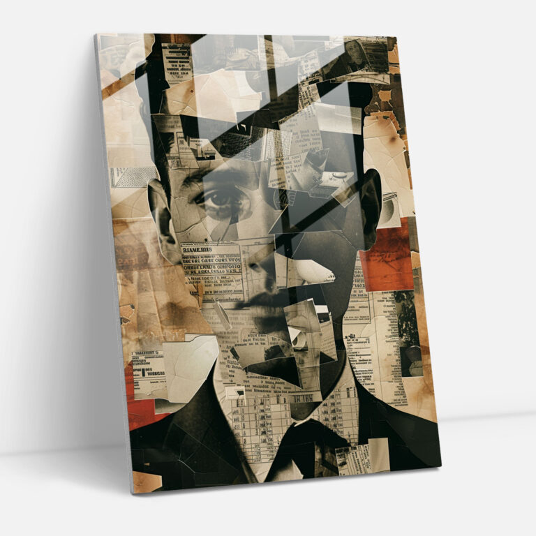 Dadaism Glass Wall Art Home Decoration - Dadaism, Glass Wall Art, Dadaism, Modern Art